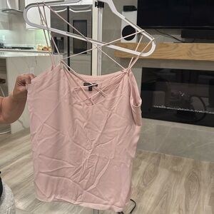 Express criss cross top pink large